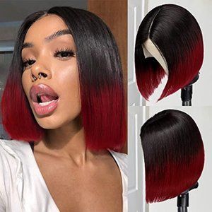 Human Hair Brazilian Bob Lace Front Wig
